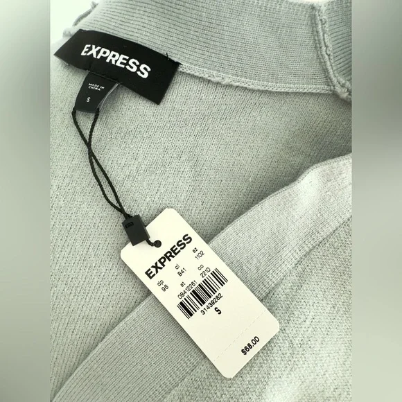 NWT EXPRESS GRAY RELAXED DOLMAN SLEEVE CARDIGAN - Picture 7 of 7